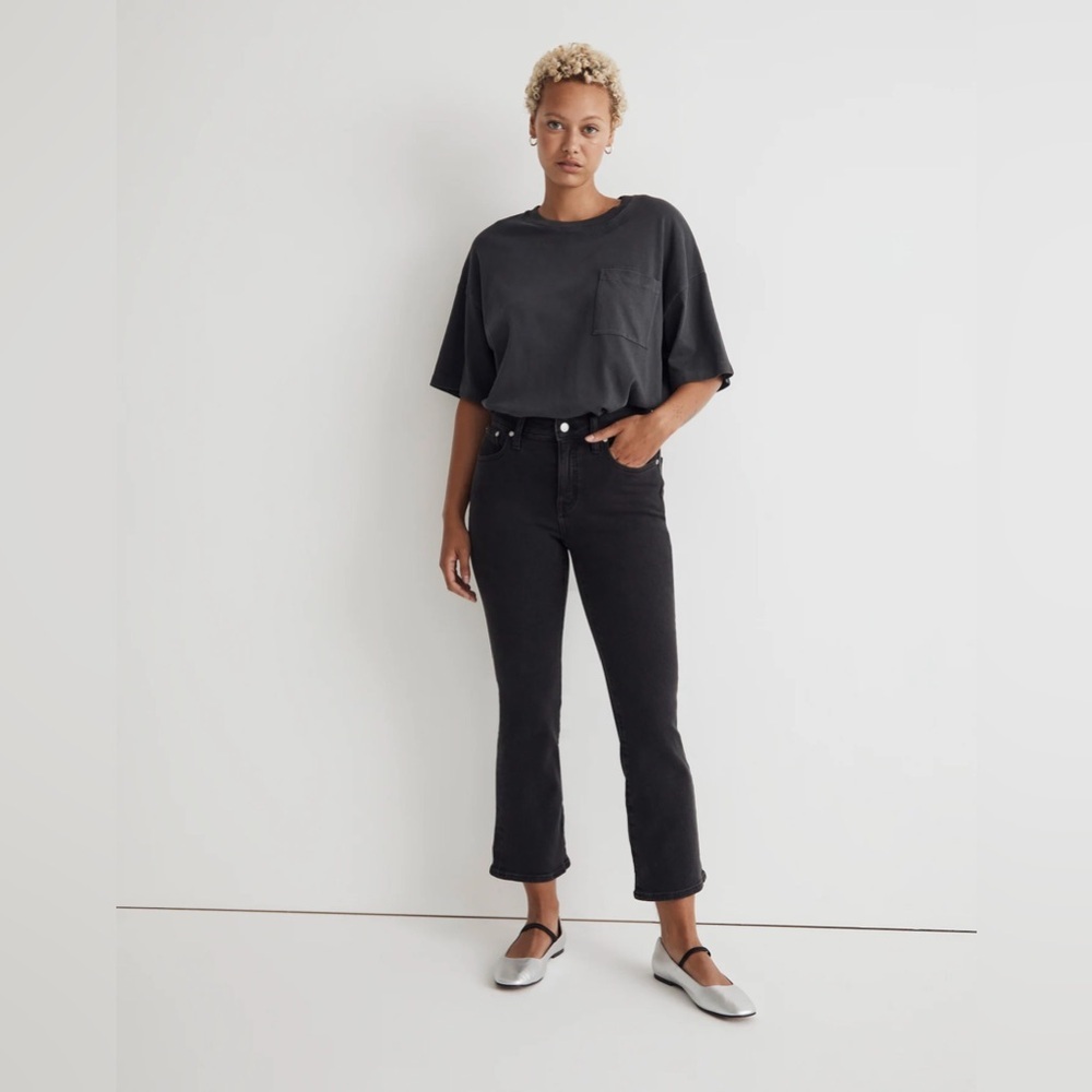 Madewell Black High-Rise Flare Jeans
